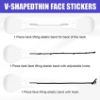 Face Lift Tape, Invisible Face Lifting Tape with 3 Fixed Ropes, V-Line Facelift Bands to Hide Facial Wrinkles Double Chin and Lift Sagging Skin